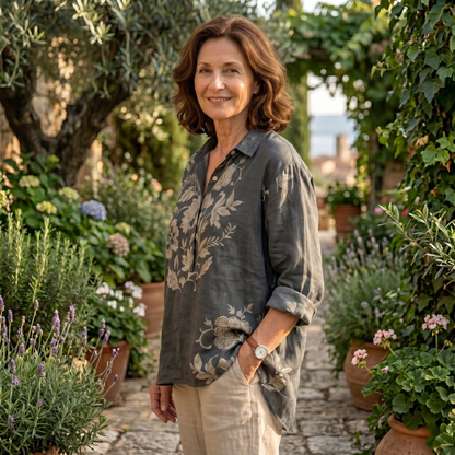 Gaia™ Lightweight Floral Print Blouse