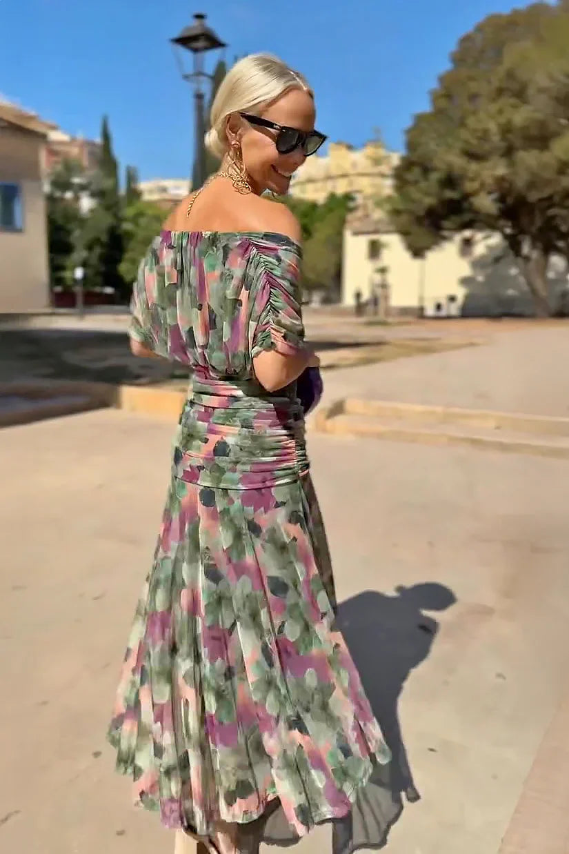 Novarente™ Elegant Maxi Dress with V-Neck for Special Occasions